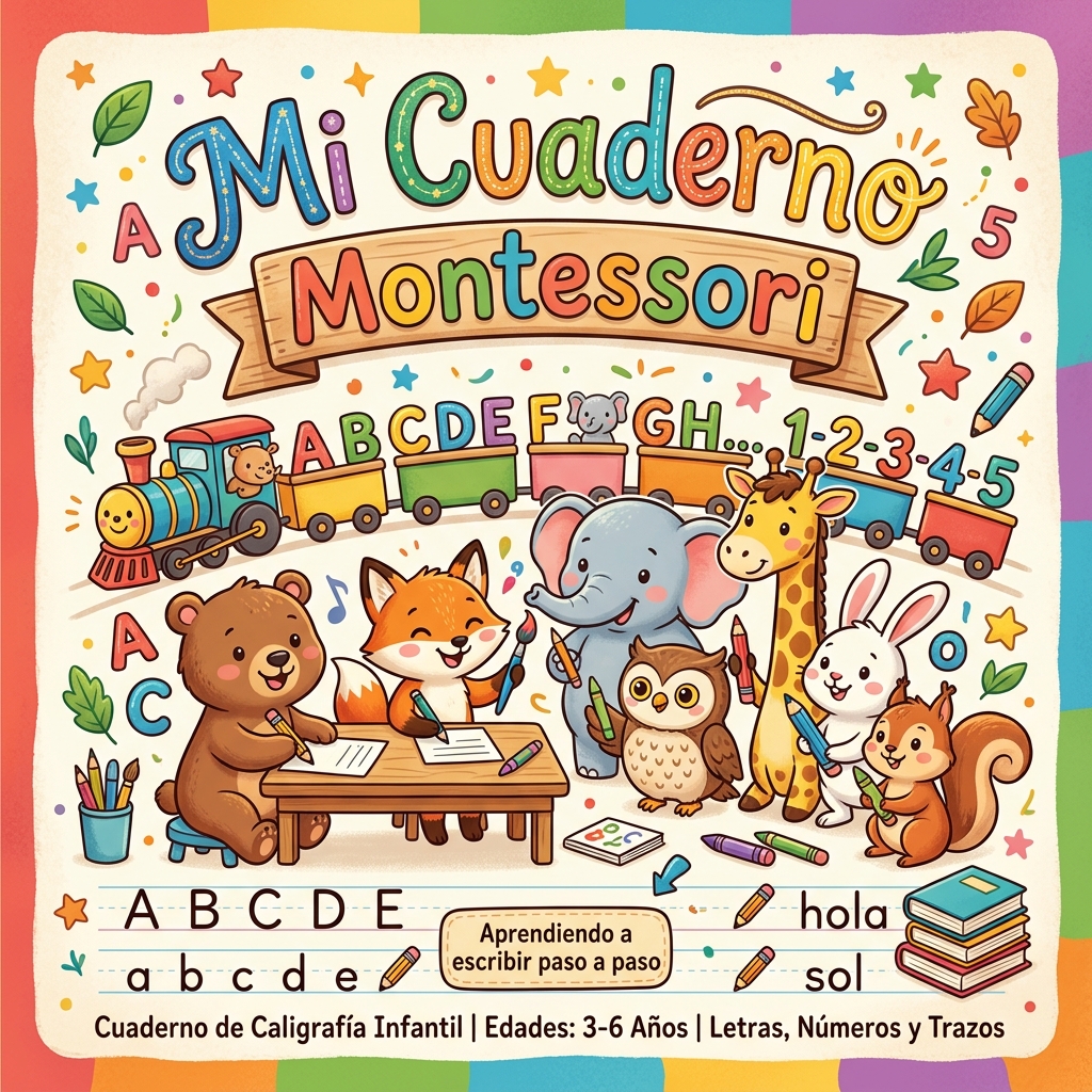 Cuadernillo Caligrafía Montessori