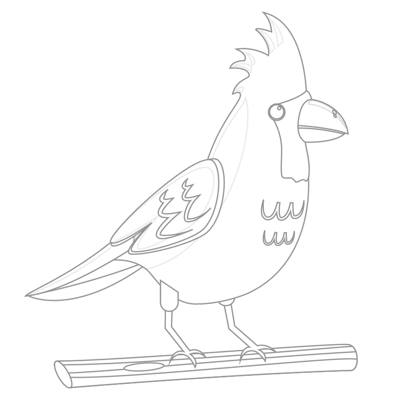 Pájaros para colorear 6