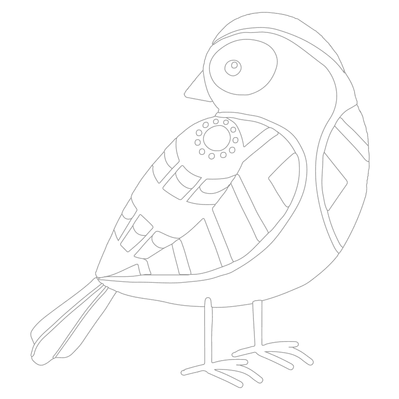 Pájaros para colorear 10