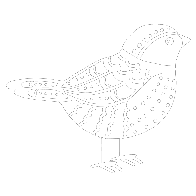 Pájaros para colorear 11
