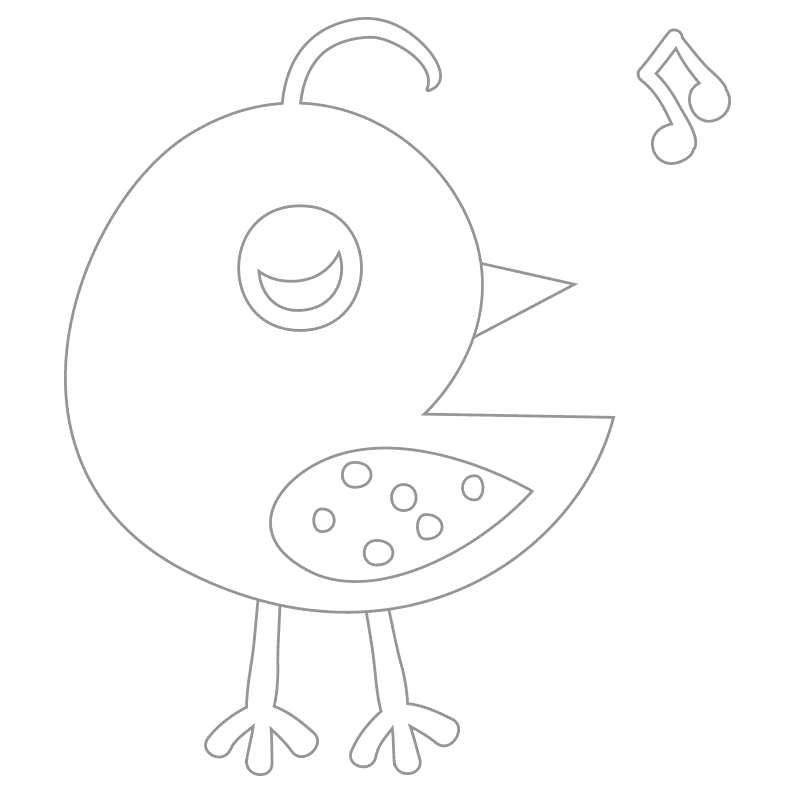 Pájaros para colorear 17