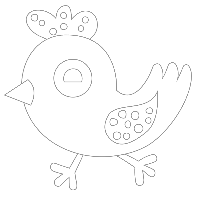 Pájaros para colorear 20